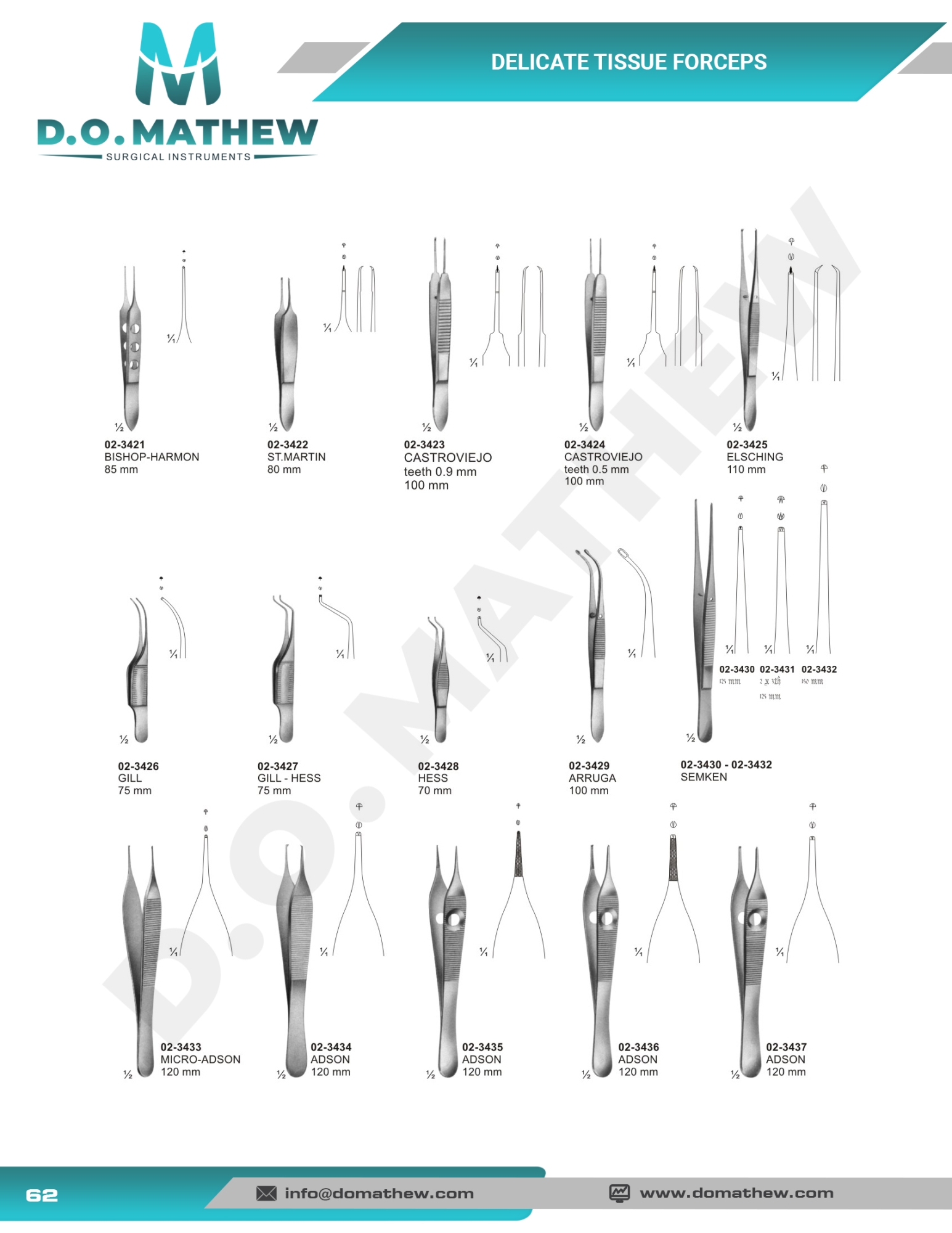   Forceps, clamps